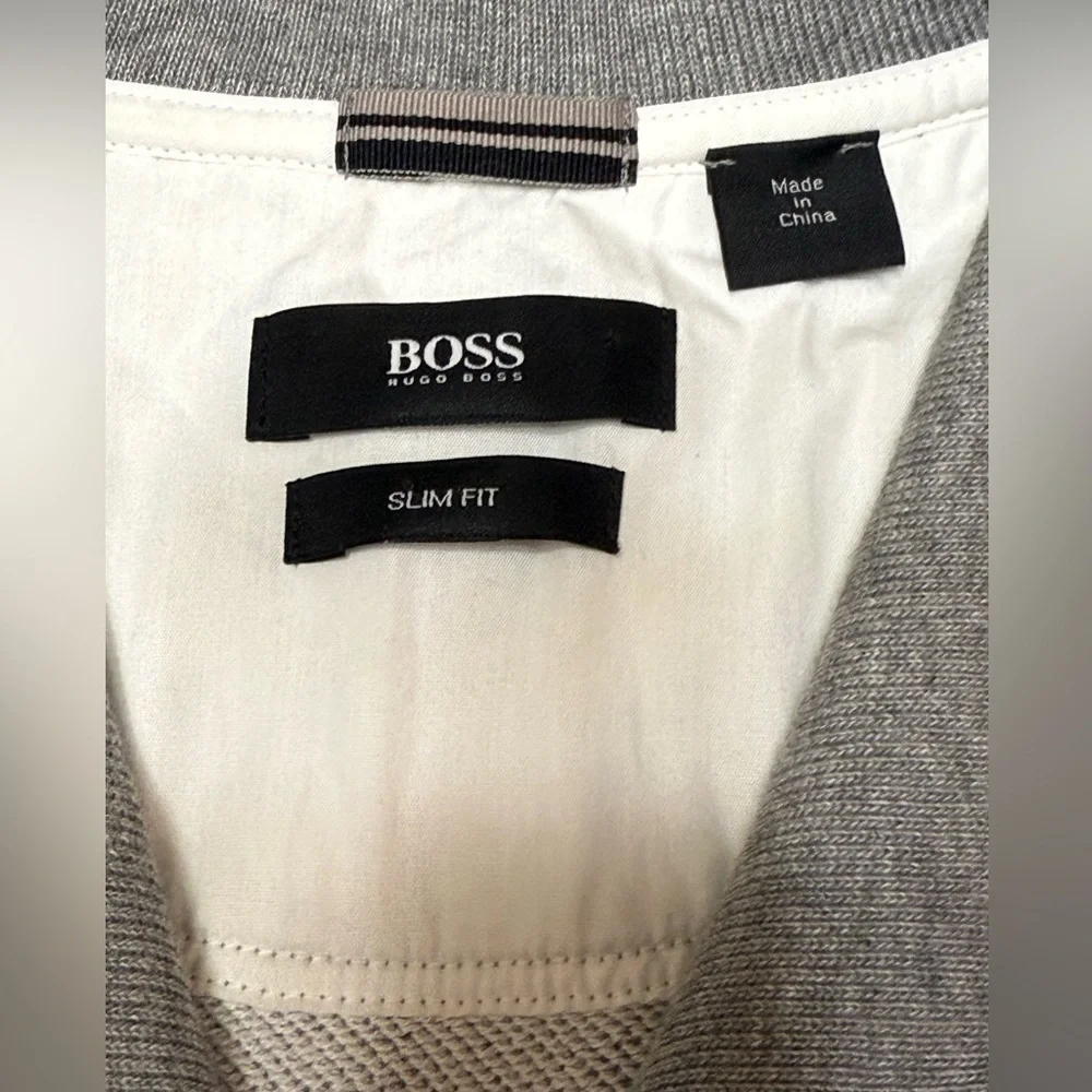 Hugo Boos Gray Button-Up Cardigan